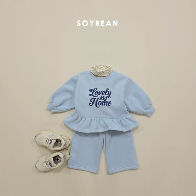 Soybean - Korean Children Fashion - #prettylittlegirls - Lovely Frill Fleece Set - 5