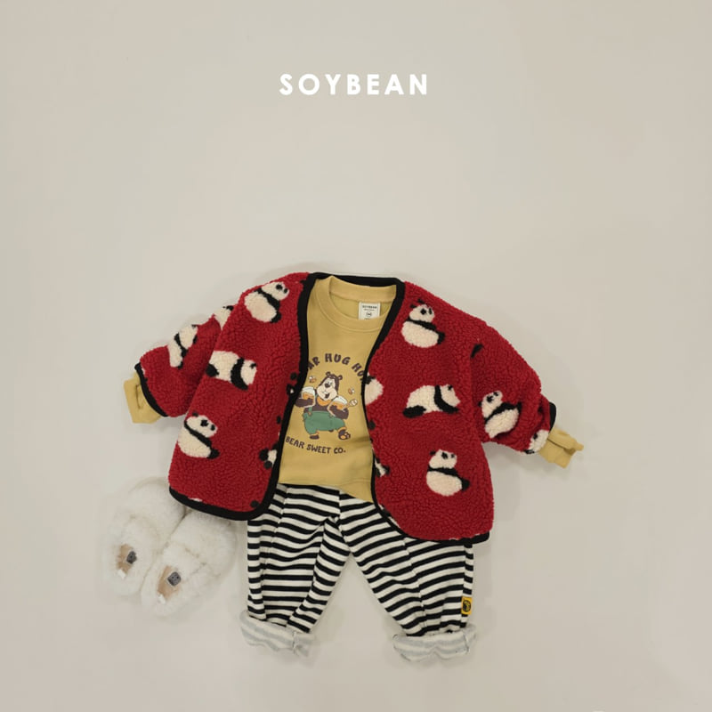 Soybean - Korean Children Fashion - #prettylittlegirls - Panda Fleece Jacket - 6