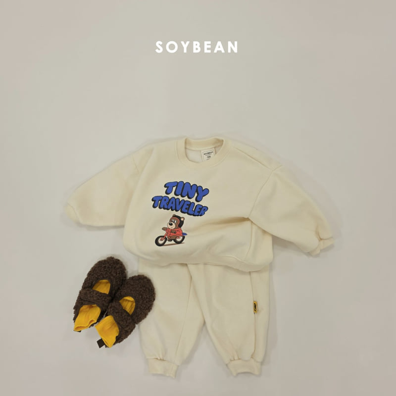 Soybean - Korean Children Fashion - #minifashionista - Fleece Little Traveler Set - 4