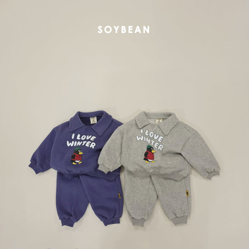 Soybean - Korean Children Fashion - #prettylittlegirls - Cozy Penguin Collar Set