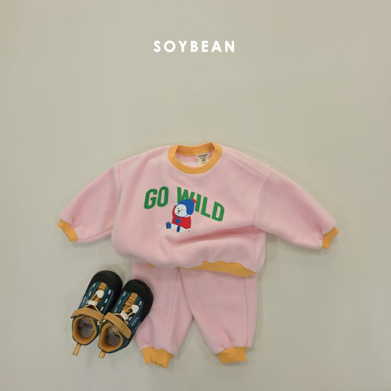 Soybean - Korean Children Fashion - #prettylittlegirls - Baby Polar Bear Fleece Set - 3