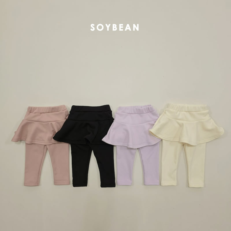 Soybean - Korean Children Fashion - #prettylittlegirls - Soft Flared Skirt Leggings - 10
