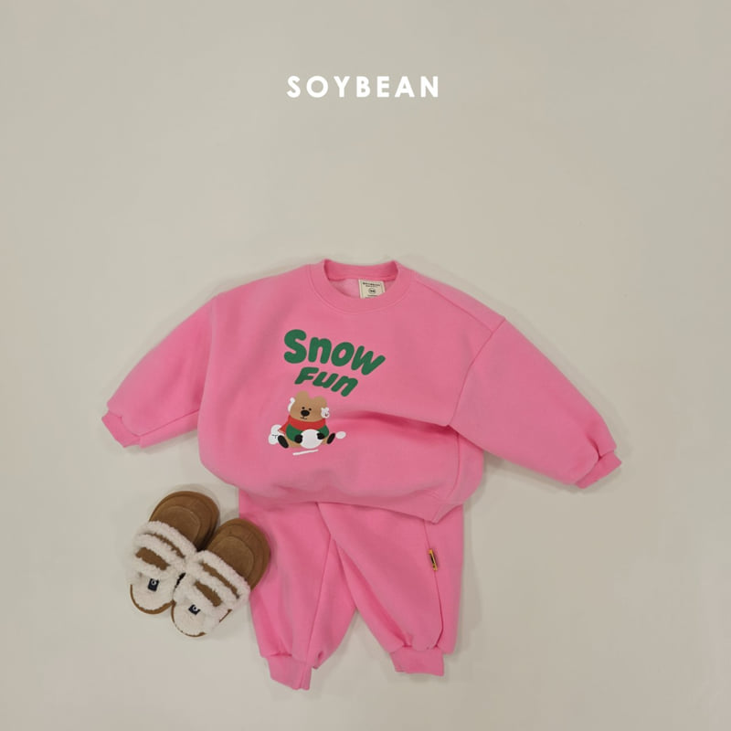 Soybean - Korean Children Fashion - #stylishchildhood - Snow Fun Fleece Set - 5