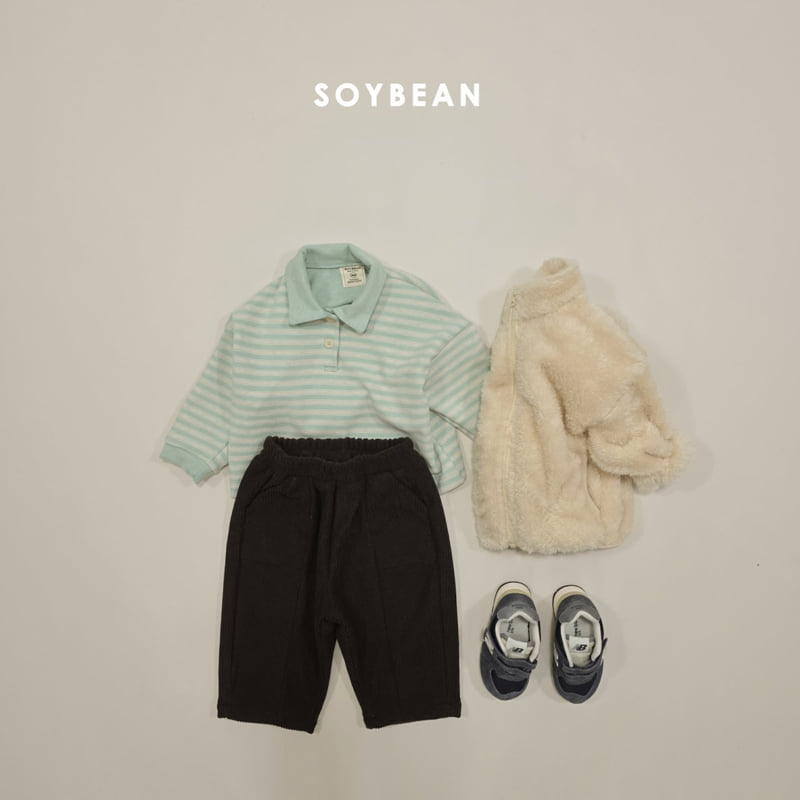Soybean - Korean Children Fashion - #stylishchildhood - Soft Loose Collar Tee - 6