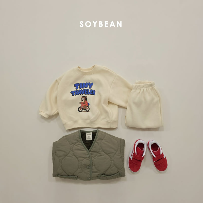 Soybean - Korean Children Fashion - #stylishchildhood - Fleece Little Traveler Set - 7