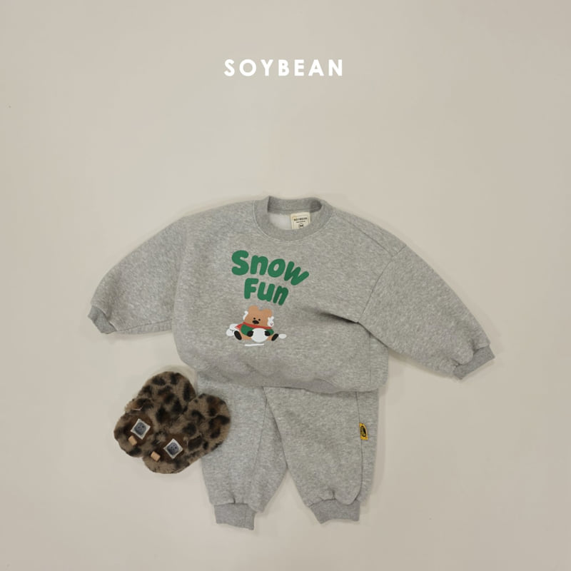 Soybean - Korean Children Fashion - #todddlerfashion - Snow Fun Fleece Set - 3