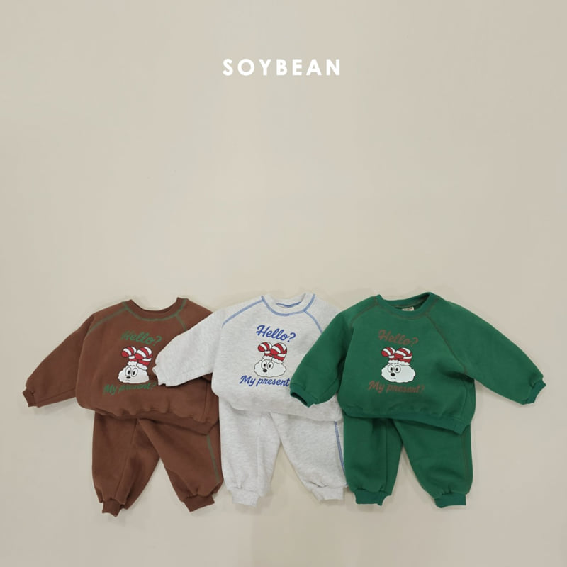 Soybean - Korean Children Fashion - #todddlerfashion - Cloud Bunny Fleece Set