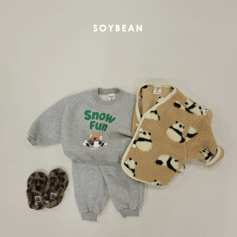 Soybean - Korean Children Fashion - #todddlerfashion - Panda Fleece Jacket - 7