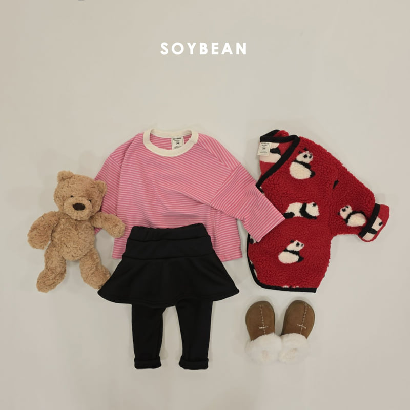 Soybean - Korean Children Fashion - #toddlerclothing - Panda Fleece Jacket - 8