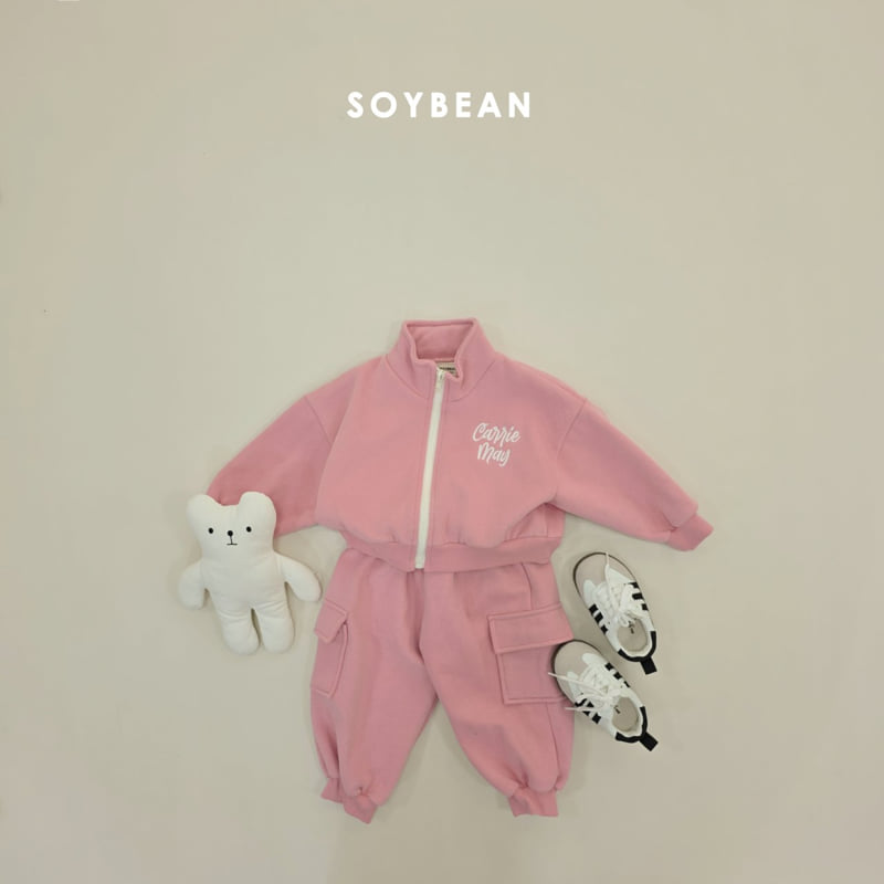 Soybean - Korean Children Fashion - #todddlerfashion - Zip-Up Cargo Set - 4