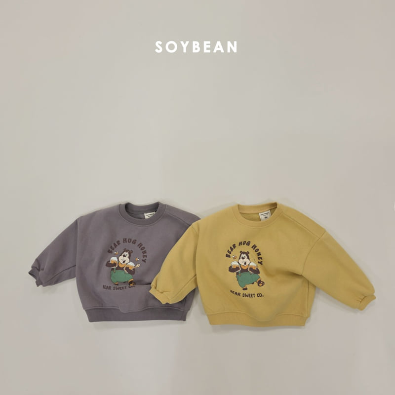 Soybean - Korean Children Fashion - #toddlerclothing - Honey Bear Fleece Sweatshirt