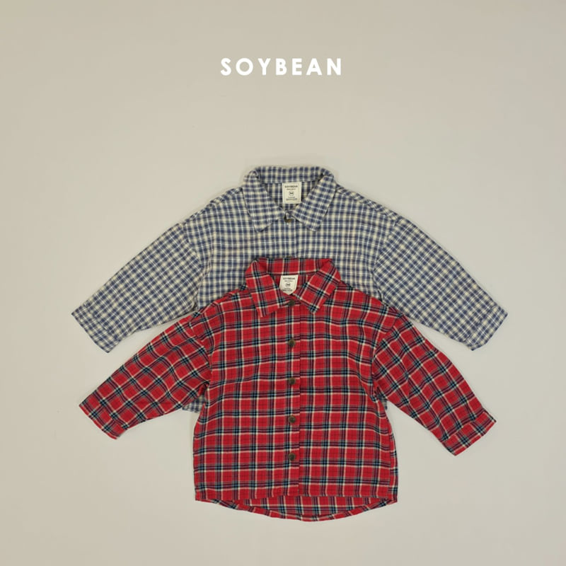 Soybean - Korean Children Fashion - #toddlerclothing - Daily Check Shirt - 12