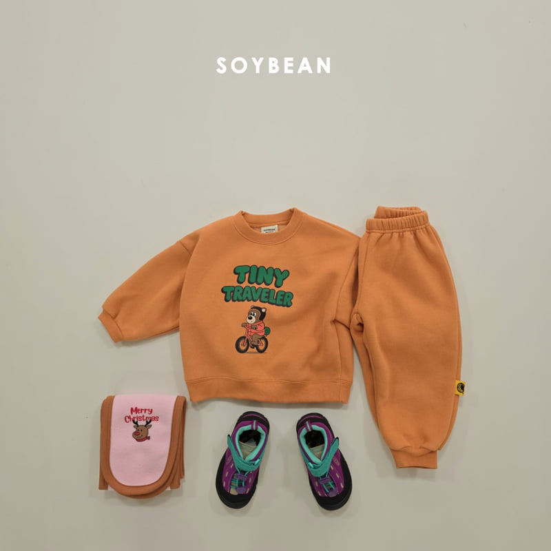 Soybean - Korean Children Fashion - #toddlerclothing - Fleece Little Traveler Set - 6