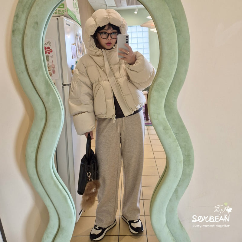 Soybean - Korean Women Fashion - #womensfashion - Cozy Fleece Wide Pants (MOM) - 3