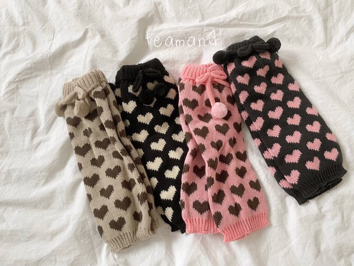 Teamand - Korean Children Fashion - #childofig - Heart Leg Warmers - 2