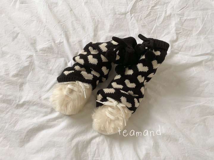 Teamand - Korean Children Fashion - #childrensboutique - Heart Leg Warmers - 3