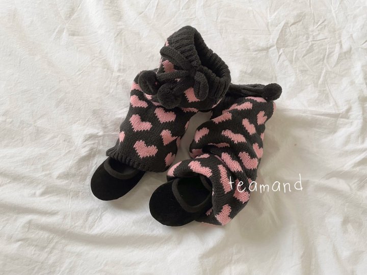 Teamand - Korean Children Fashion - #childrensboutique - Heart Leg Warmers - 4