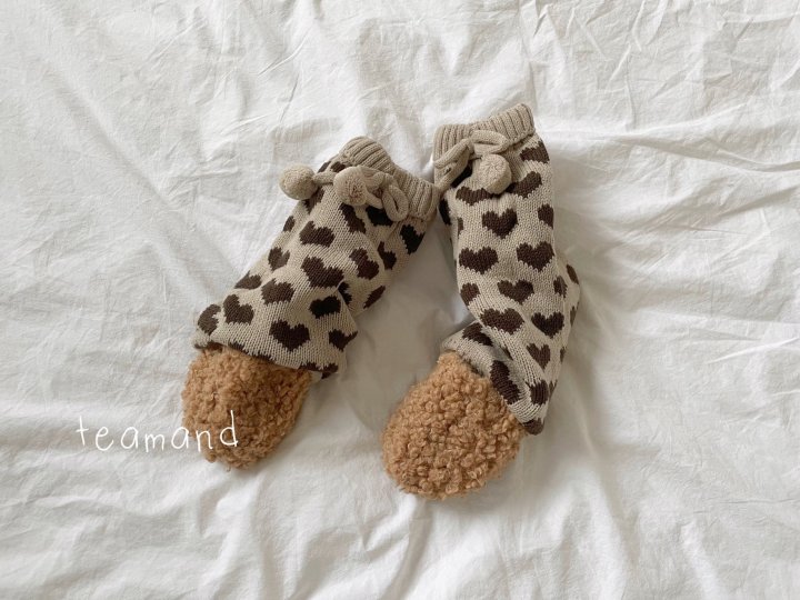 Teamand - Korean Children Fashion - #discoveringself - Heart Leg Warmers - 5