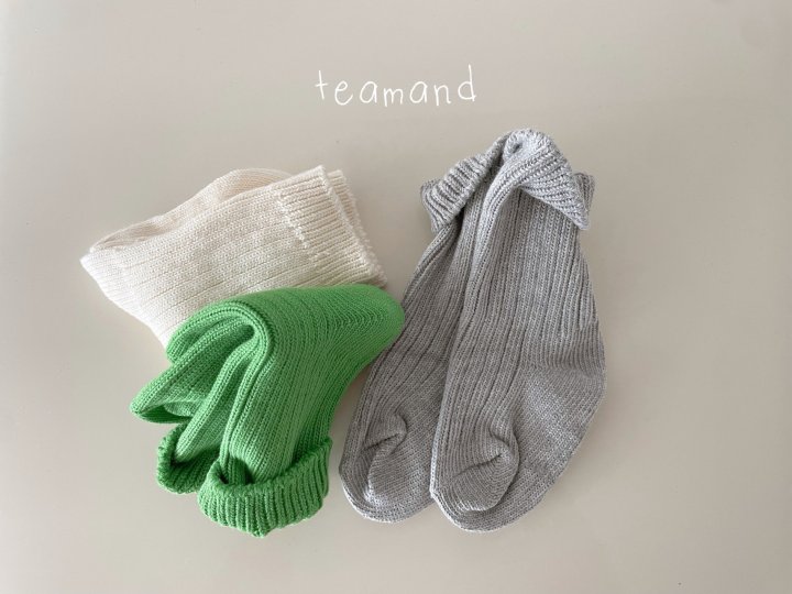 Teamand - Korean Children Fashion - #kidsshorts - Green Tea Cream Set