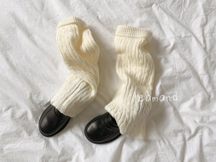 Teamand - Korean Children Fashion - #kidsstore - Cable Leg Warmers - 5