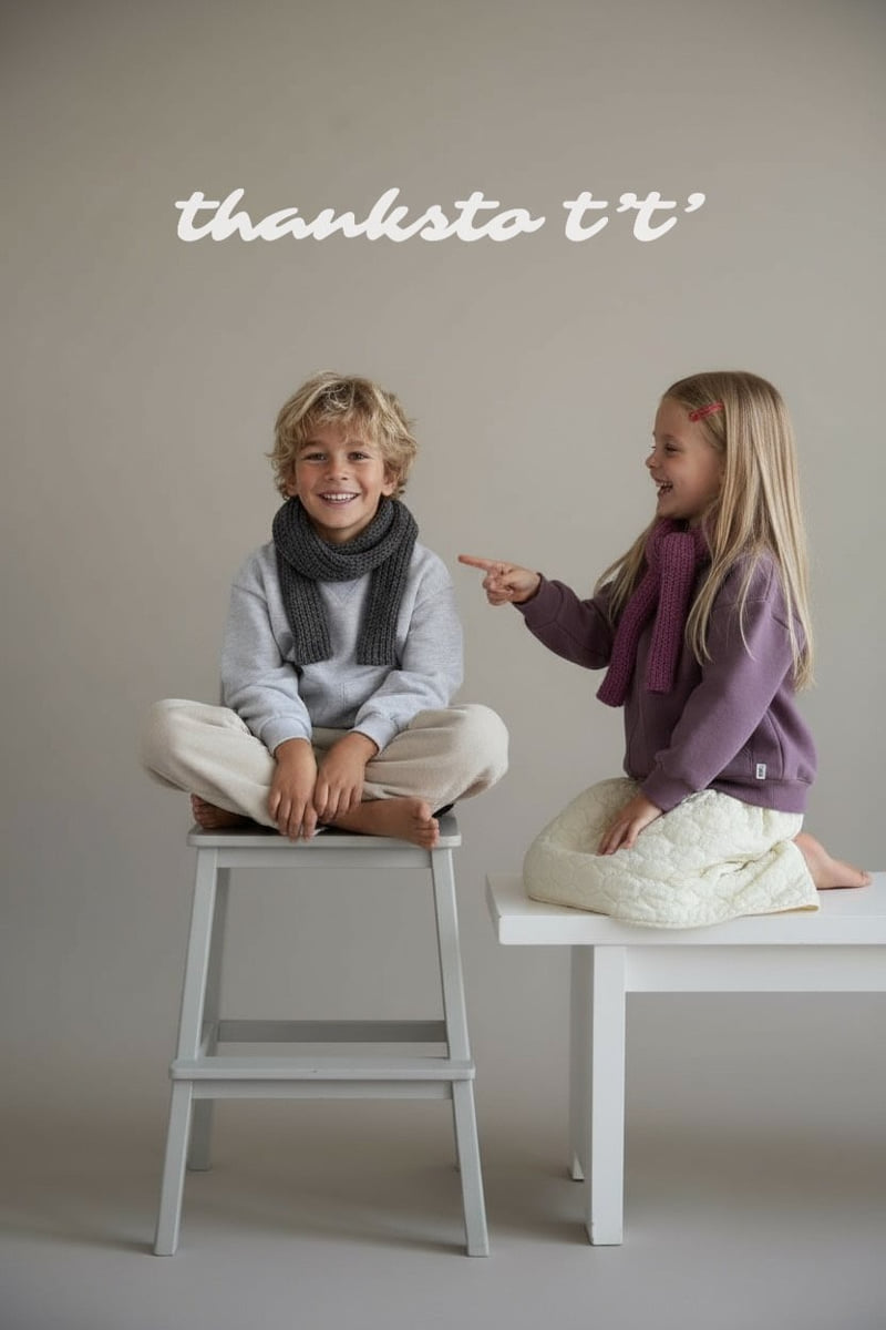 Thanksto TT - Korean Children Fashion - #childofig - Triangle Sweatshirt - 10