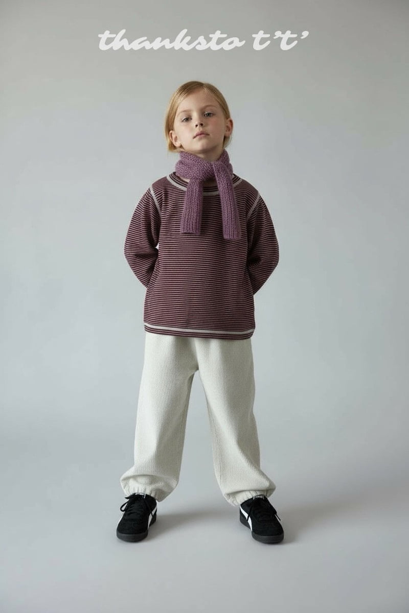 Thanksto TT - Korean Children Fashion - #childofig - Stripe Tee - 6