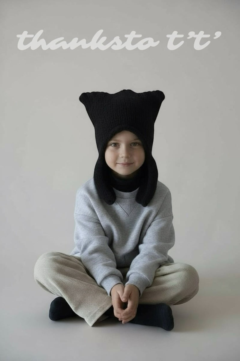 Thanksto TT - Korean Children Fashion - #discoveringself - Wool Horn Beanie - 2