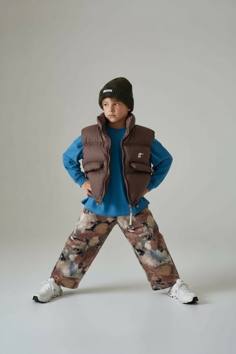 Thanksto TT - Korean Children Fashion - #kidsshorts - Ribbed Pants - 12
