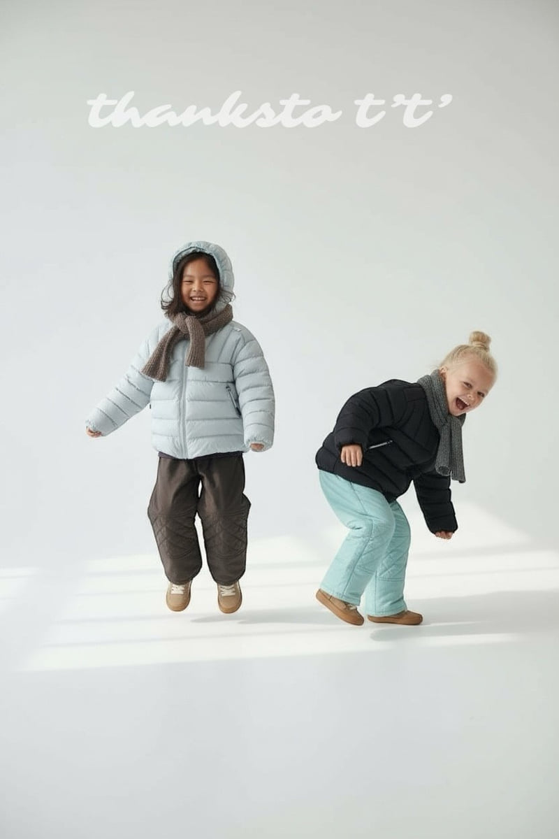 Thanksto TT - Korean Children Fashion - #kidsshorts - Mint Choco Padding Pants - 11