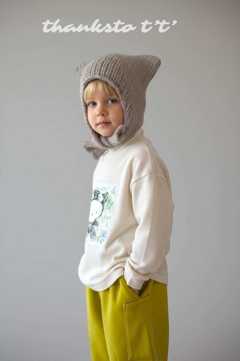Thanksto TT - Korean Children Fashion - #kidsstore - Wool Horn Beanie - 5