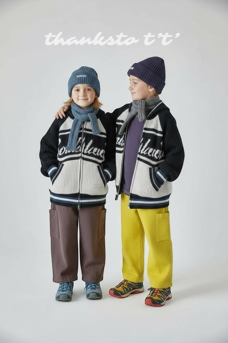 Thanksto TT - Korean Children Fashion - #kidsstore - Land Zip Knit - 2