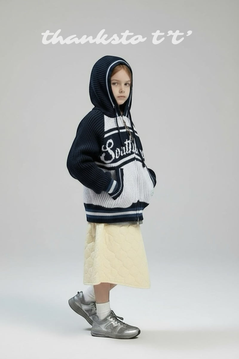 Thanksto TT - Korean Children Fashion - #littlefashionista - Land Zip Knit - 5
