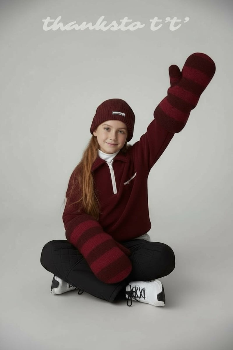Thanksto TT - Korean Children Fashion - #todddlerfashion - Tee Collar Half Zip-up - 5