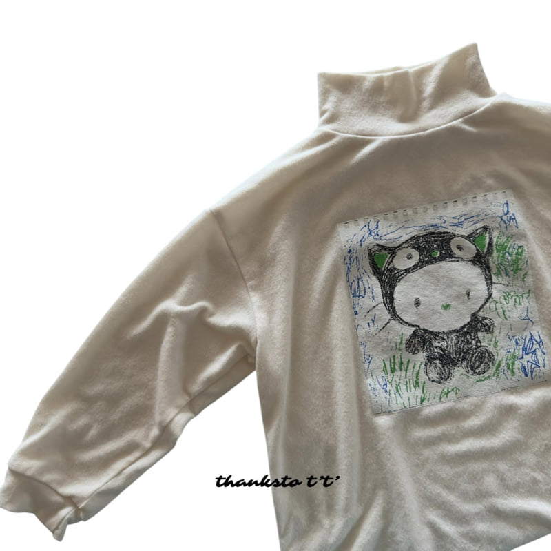 Thanksto TT - Korean Children Fashion - #todddlerfashion - Yum Yum Turtleneck - 2