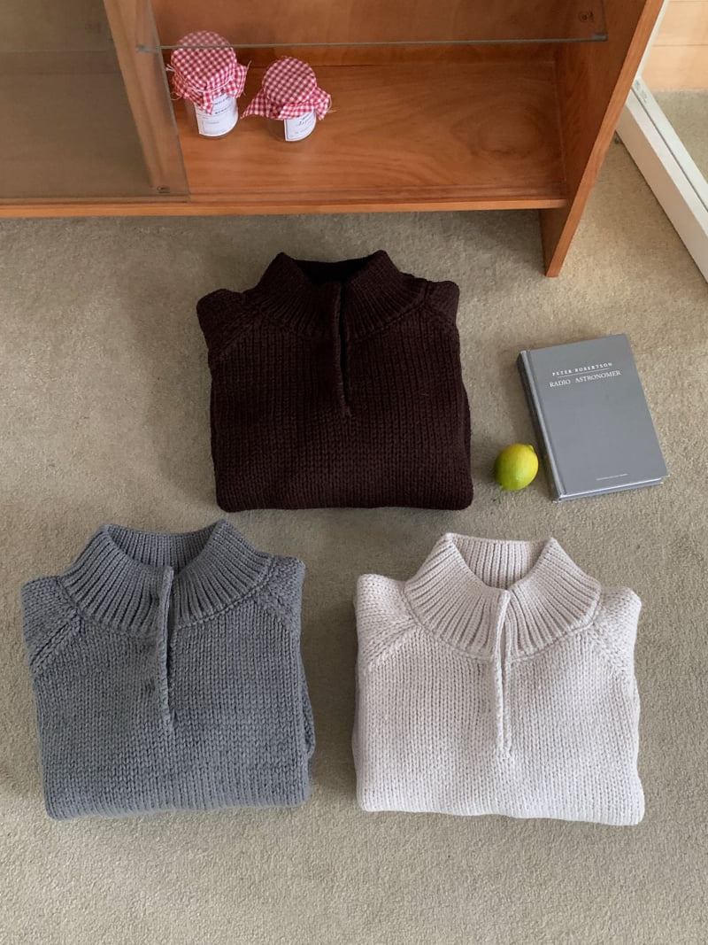 There By - Korean Women Fashion - #momslook - Honey Half Neck Knit - 12