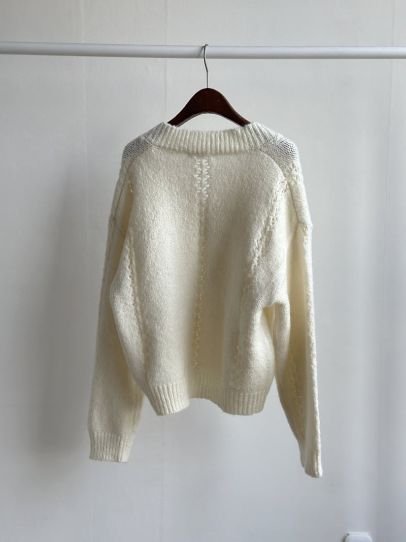There By - Korean Women Fashion - #womensfashion - Romy V Neck Knit - 4