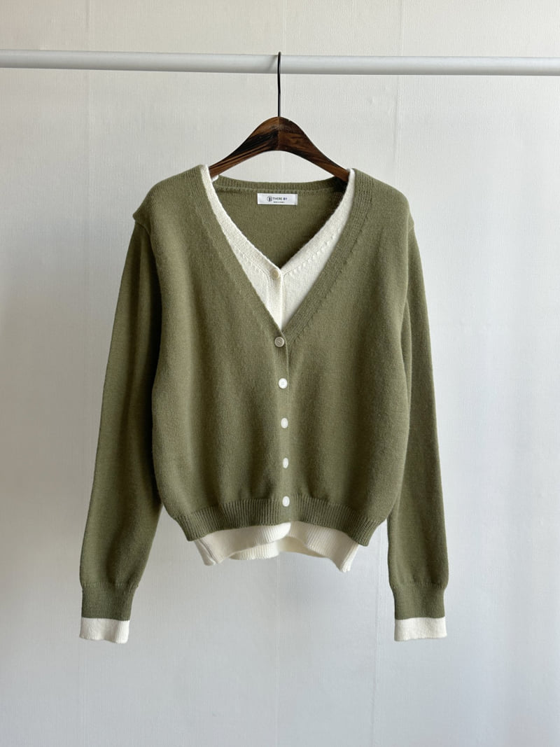 There By - Korean Women Fashion - #momslook - Brie Two Color Cardigan - 2