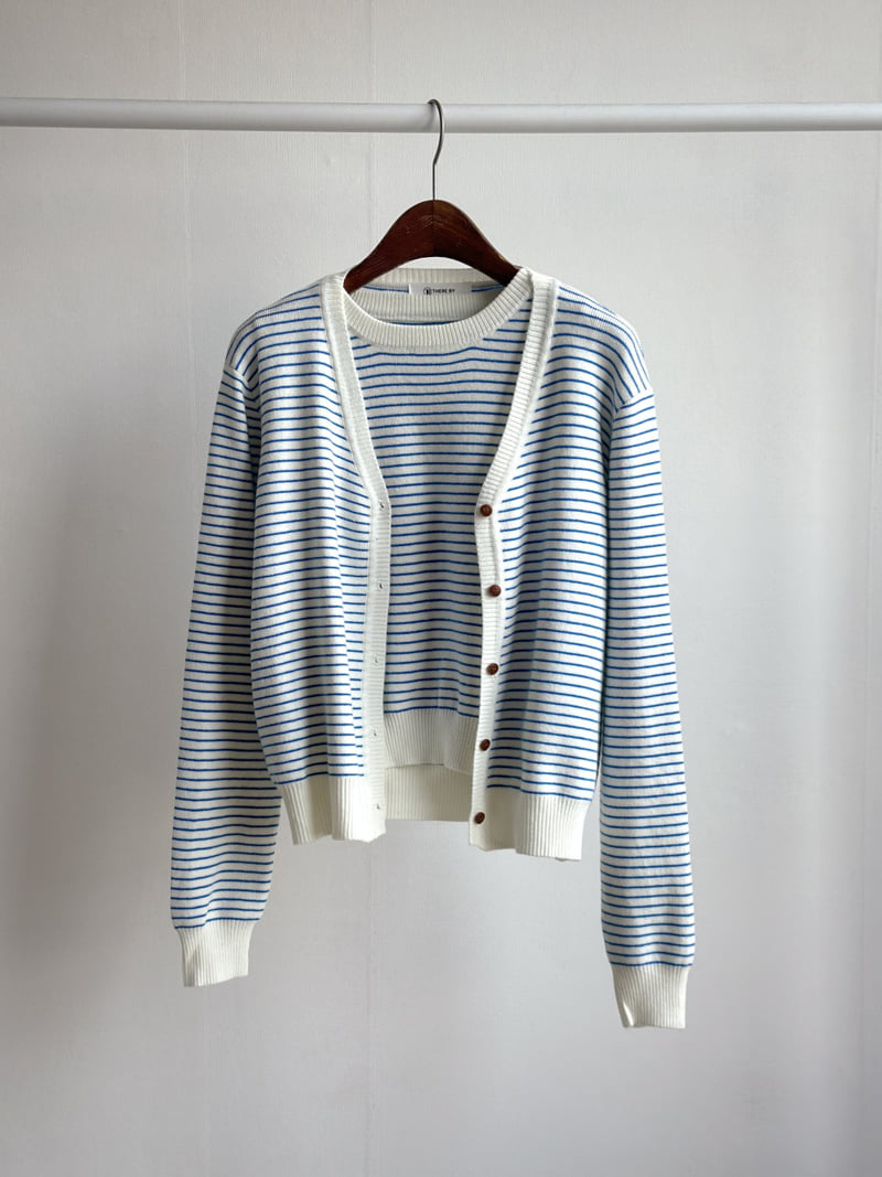 There By - Korean Women Fashion - #momslook - Amy Stripe Set - 3