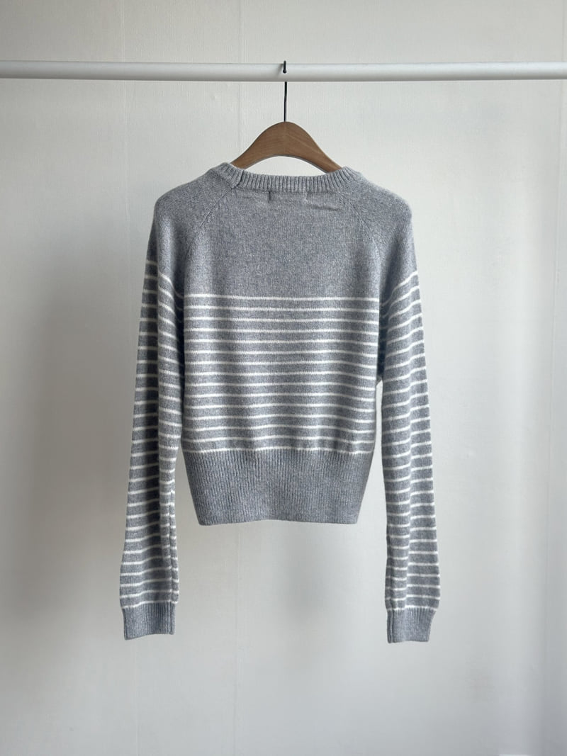 There By - Korean Women Fashion - #momslook - Yoom Stripe Knit - 6