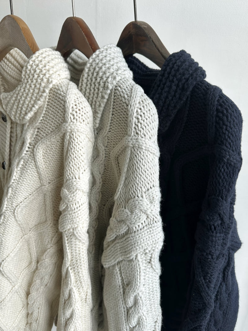 There By - Korean Women Fashion - #momslook - Henne Knit Cardigan - 8