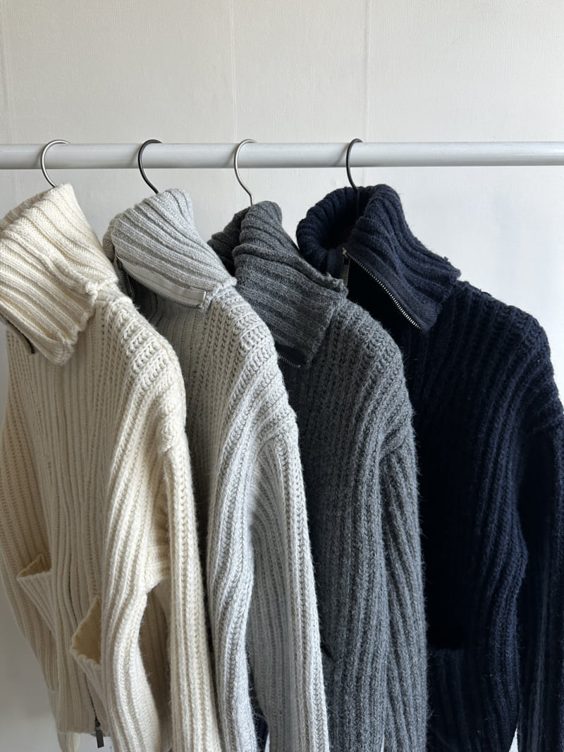 There By - Korean Women Fashion - #momslook - Holly Ribbed Zip-Up - 5