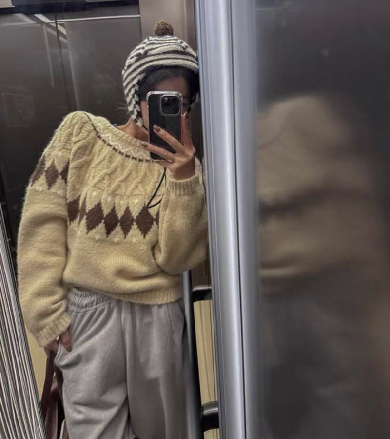 There By - Korean Women Fashion - #momslook - Around Winter Knit - 2