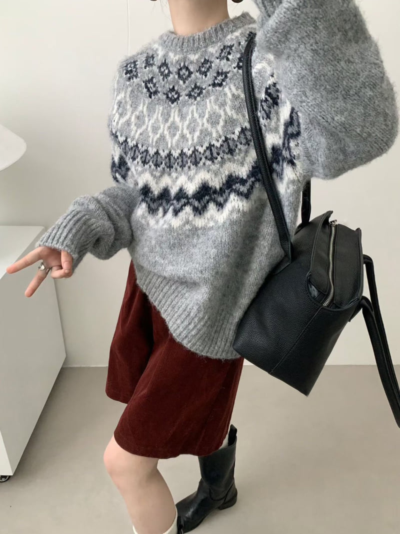 There By - Korean Women Fashion - #momslook - Maple Knit - 2