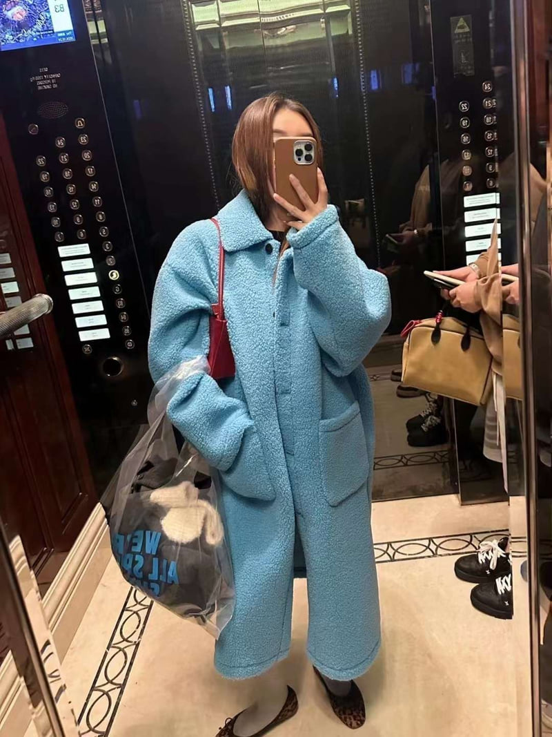 There By - Korean Women Fashion - #momslook - Collar Shearling Coat - 7