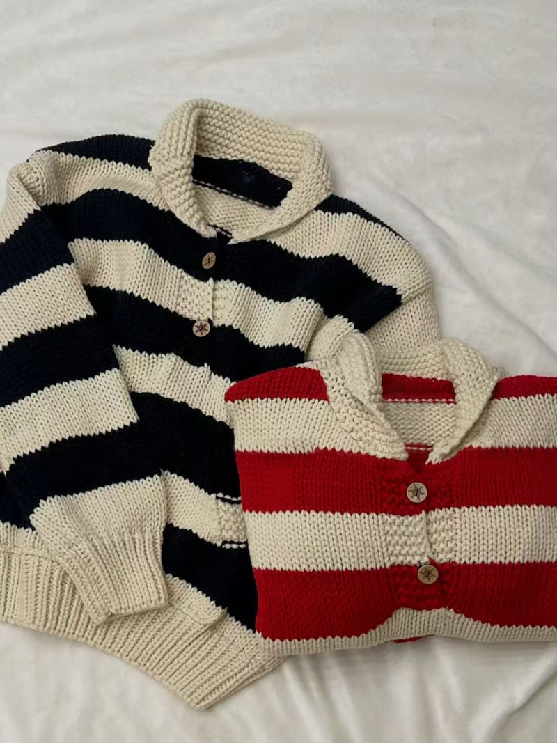 There By - Korean Women Fashion - #momslook - Bay Stripe Knit