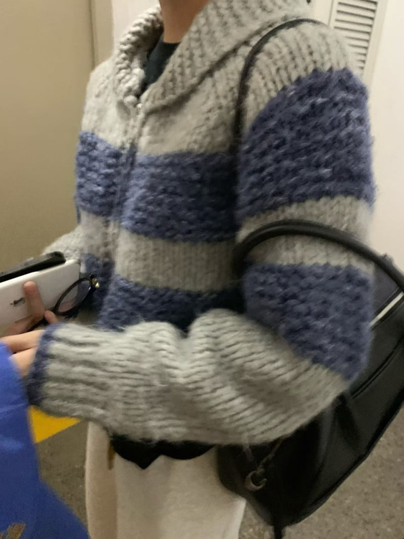 There By - Korean Women Fashion - #momslook - Jane Knit Zip-Up