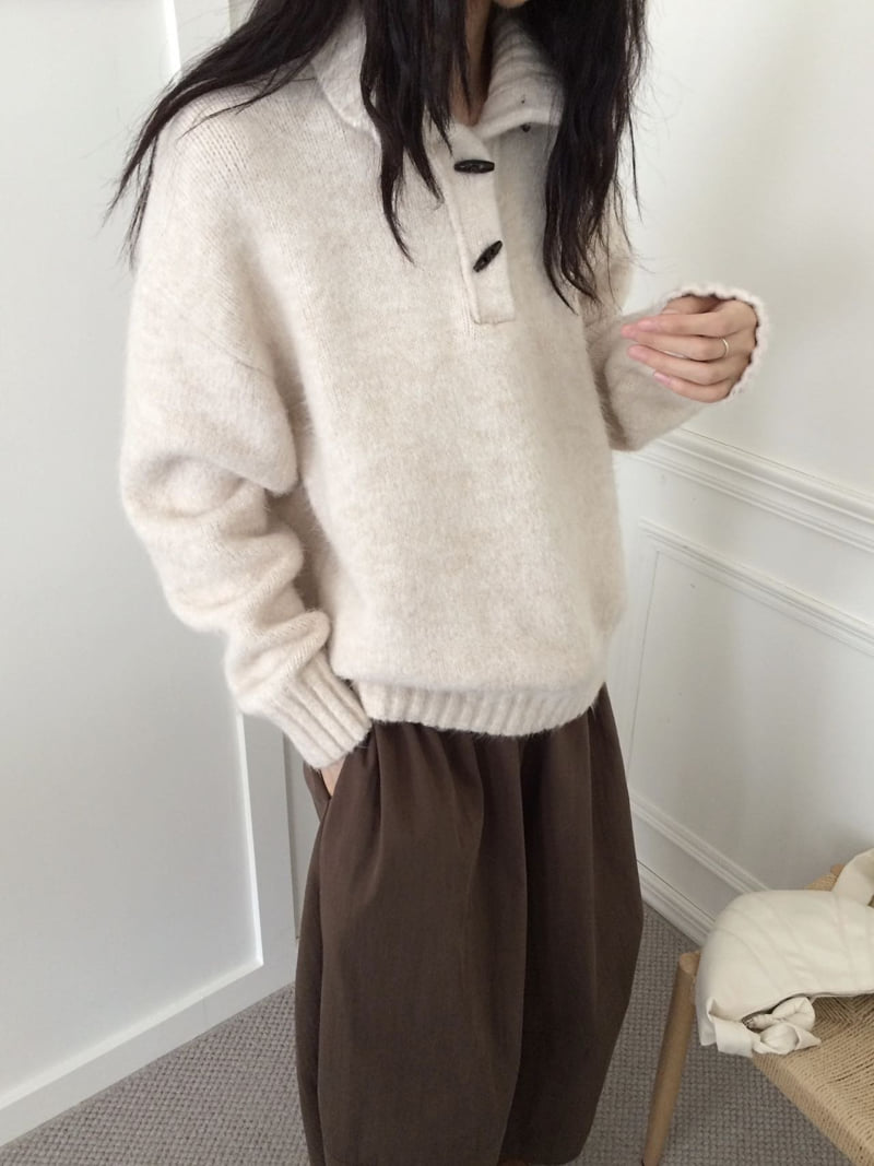 There By - Korean Women Fashion - #momslook - Dan Collar Knit