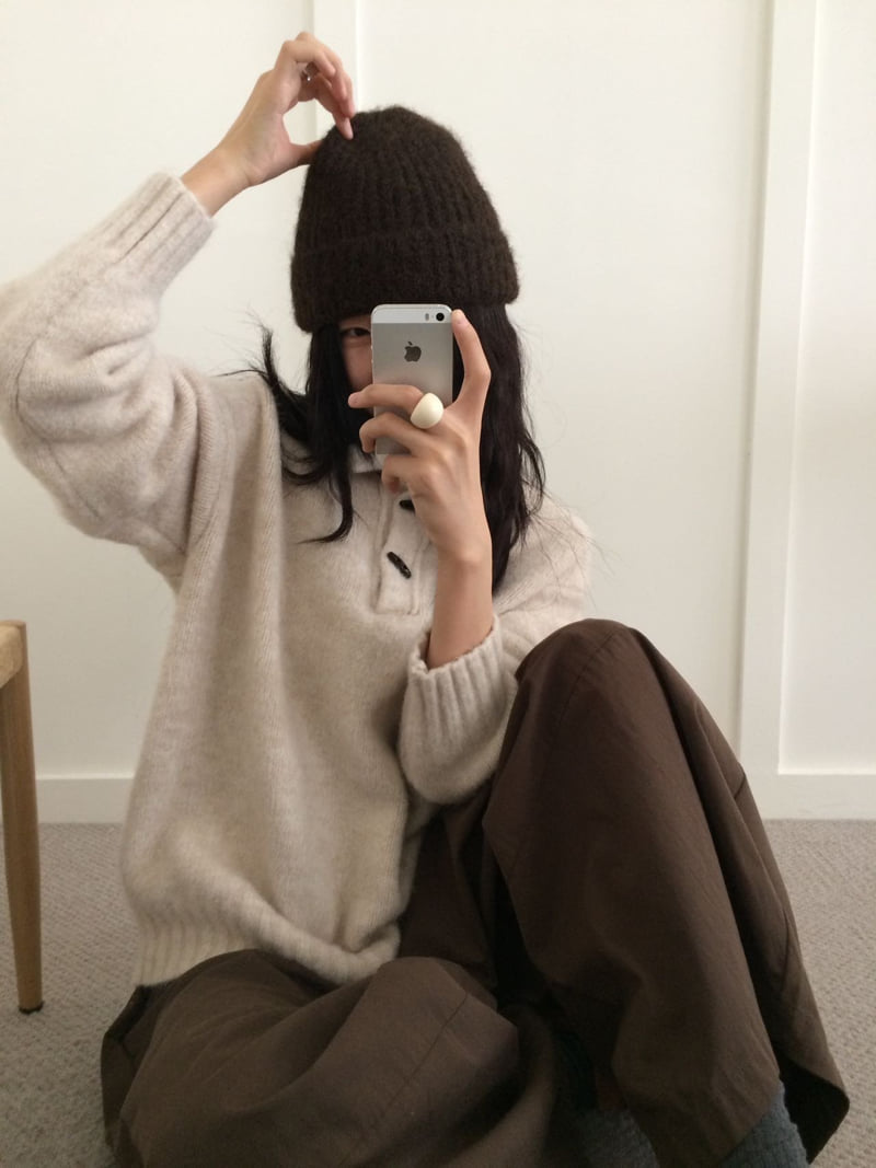 There By - Korean Women Fashion - #momslook - Dan Collar Knit - 2
