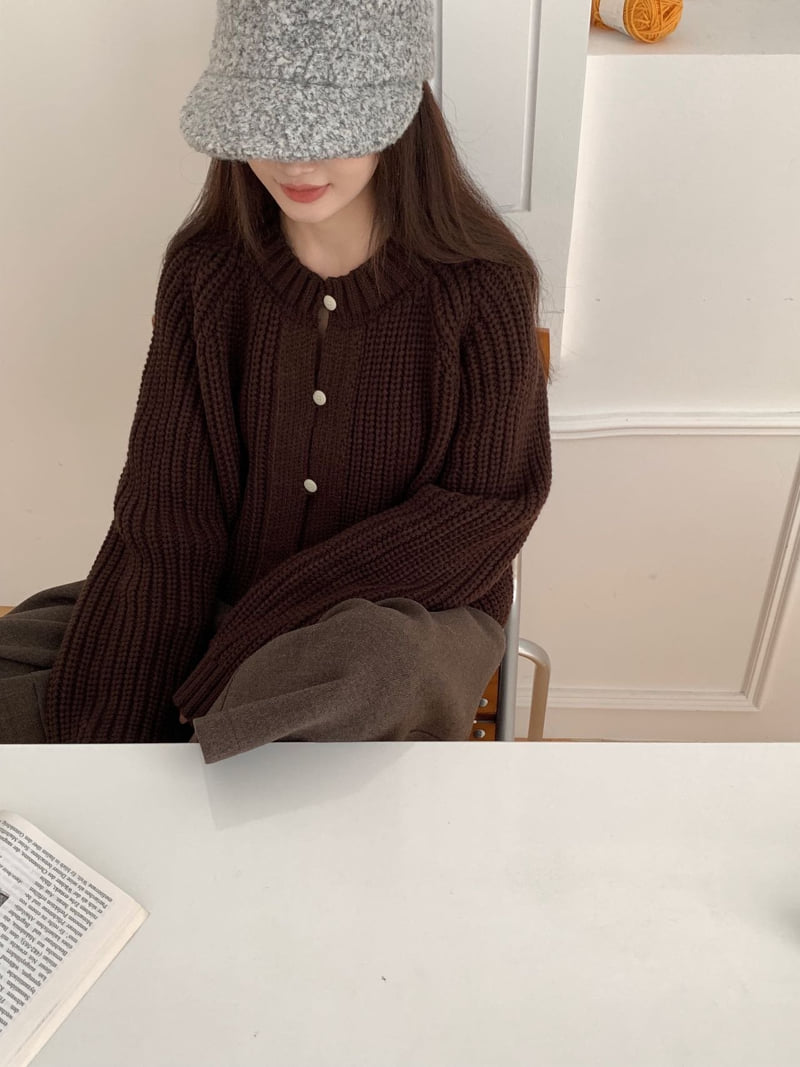 There By - Korean Women Fashion - #momslook - Wear Knit Cardigan - 10