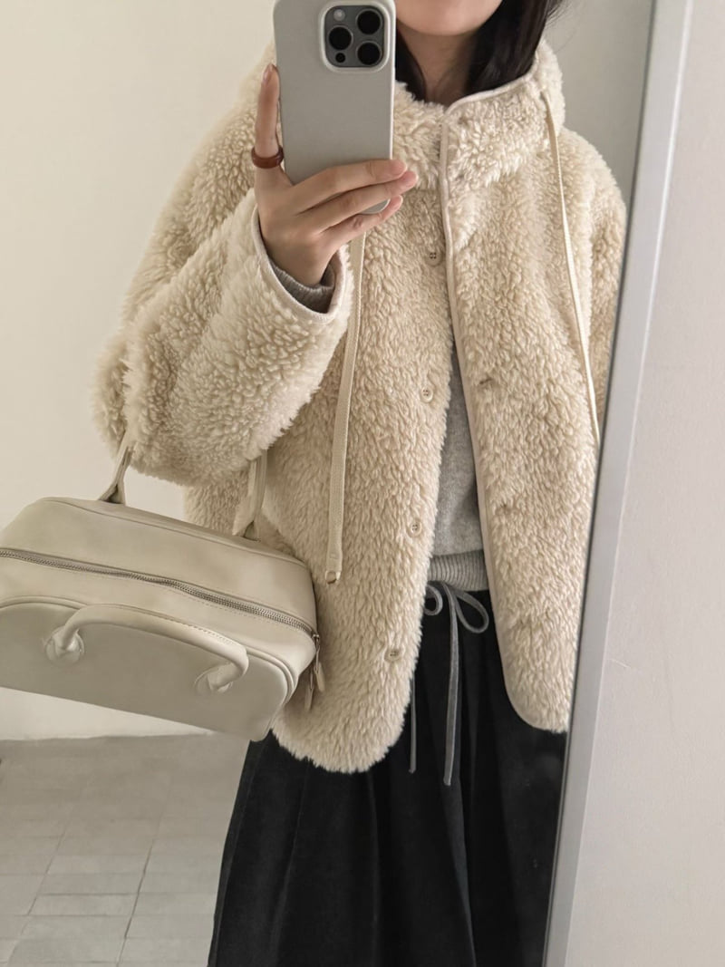 There By - Korean Women Fashion - #momslook - Teddy Hood Jumper - 12